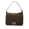 Fendi Zucca Canvas Shoulder Bag Secondhand