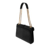 Saint Laurent Large Chevron Grain de Poudre Monogram Envelope Bag Secondhand