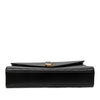 Saint Laurent Large Chevron Grain de Poudre Monogram Envelope Bag Secondhand