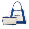 Balenciaga Canvas Navy Cabas S Tote Secondhand