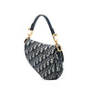 Dior Mini Oblique Canvas Saddle Bag Secondhand