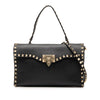 Valentino Small Leather Rockstud Single Handle Flap Secondhand