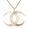Secondhand Chanel CC Gold Plated Strass Moon Pendant Necklace