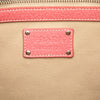 Prada Studded Leather Trimmed Canvas Front Pocket Tote Secondhand