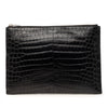 Saint Laurent Crocodile Embossed Leather Zipped Tablet Holder Secondhand