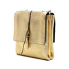 Prada Metallic Leather Double Flap Turn Lock Satchel Secondhand