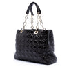 Dior Large Patent Cannage Lady Dior Soft Shopping Tote Secondhand
