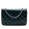 Chanel CC Quilted Patent Wallet On Chain Secondhand