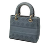 Dior Medium Embroidered Canvas Cannage Lady D Lite Secondhand
