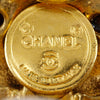 Chanel Gold Plated Strass Diamond Shape Clip On Earrings Secondhand