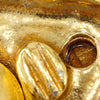 Chanel Gold Plated Strass Diamond Shape Clip On Earrings Secondhand
