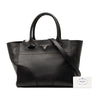 Prada Small City Calf Stitched Twin Pocket Satchel Secondhand