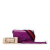 Secondhand Gucci Mini Leather Horsebit 1955 Web Crossbody