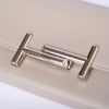 Secondhand Tod’s Double T Grey Leather Continental Wallet with Shoulder Strap - '10s