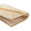 Prada Crystal Embellished Satin Card Holder with Chain Secondhand
