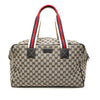 Gucci GG Canvas Web Travel Bag Secondhand