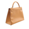 Hermès HERMES Kelly 32 Handbag Chamonix leather leather Chamonix leather Brown Natural Used Women Secondhand