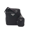 Prada Saffiano Trimmed Re Nylon Zip Top Crossbody Secondhand