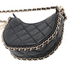 Chanel Mini Quilted Lambskin Chain Around Hook Hobo Secondhand