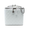 Secondhand Chanel Large Quilted Lambskin Top Handle Jewelry Box With Chain