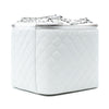Secondhand Chanel Large Quilted Lambskin Top Handle Jewelry Box With Chain