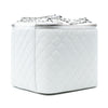 Chanel Large Quilted Lambskin Top Handle Jewelry Box With Chain Secondhand