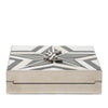 Saint Laurent Metal and Leather Tuxedo Box Star Clutch on Chain Secondhand