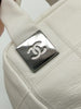 Secondhand Chanel Choco Bar White Cavier Handbag - '00s