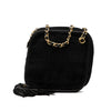 Chanel CC Quilted Suede Diamon Tassel Bag Secondhand