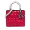 Secondhand Dior Medium Bicolor Lambskin Cannage Lady Dior