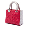 Secondhand Dior Medium Bicolor Lambskin Cannage Lady Dior