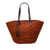 Saint Laurent Medium Raffia Panier Basket Shopper Tote Secondhand
