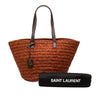 Saint Laurent Medium Raffia Panier Basket Shopper Tote Secondhand