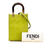 Secondhand Fendi Mini Zucca Embossed Leather Sunshine Shopper Tote