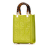 Fendi Mini Zucca Embossed Leather Sunshine Shopper Tote Secondhand