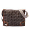 Fendi Zucchino Canvas F Charm Crossbody Secondhand