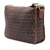 Fendi Zucchino Canvas F Charm Crossbody Secondhand