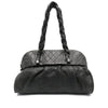 Chanel Dark Grey Leather Shoulder Bag - 2000s Second hand
