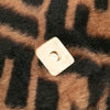 Fendi Mini Zucca Shearling Chain Baguette Satchel Secondhand