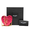 Saint Laurent Mini Metallic Leather Chevron Monogram Love Heart Chain Bag Secondhand