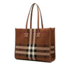 Burberry Small Mega Check Canvas Freya Tote Secondhand