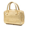 Bottega Veneta Metallic Nappa Intrecciato Handbag Secondhand
