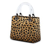Dior Medium Canvas Leopard Print Lady Dior Secondhand