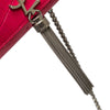 Saint Laurent Medium Croc Embossed Leather Kate Tassel Crossbody Secondhand