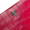 Saint Laurent Medium Croc Embossed Leather Kate Tassel Crossbody Secondhand