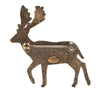 Secondhand Chanel CC Gold Plated Faux Pearl Deer Brooch