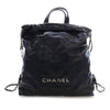 Chanel Large Quilted Shiny Calfskin 22 Backpack Secondhand