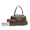 Secondhand Ferragamo Gancini Coated Canvas Tote