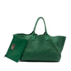 Bottega Veneta Limited Edition Large Lambskin Intreccio Cabat Tote Secondhand