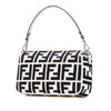 Fendi Zucca Embroidered Canvas Baguette Satchel Secondhand